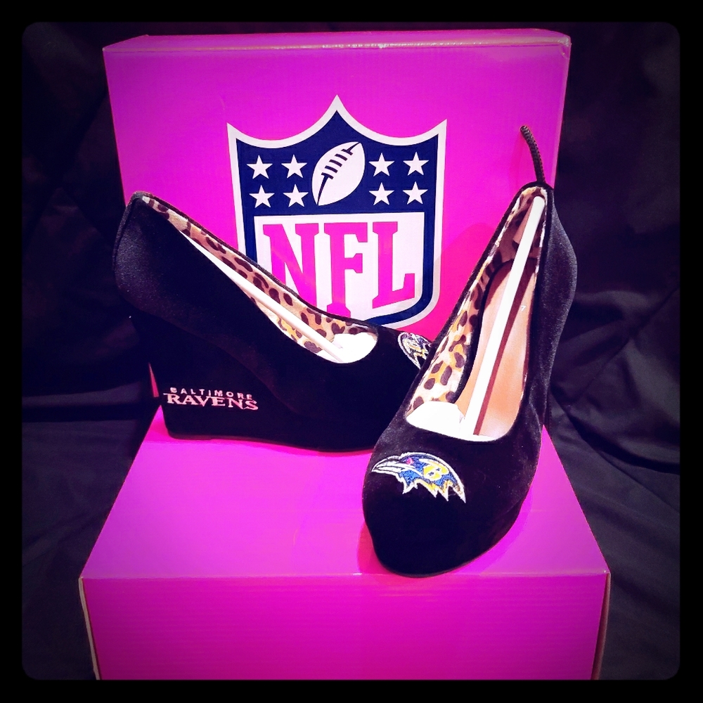 NFL Baltimore Ravens women's heels